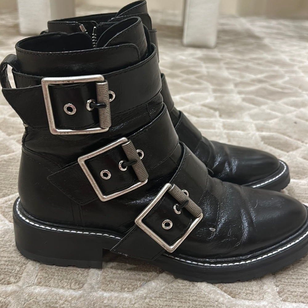 Rag & Bone Cannon Black Buckle Boot - image 1